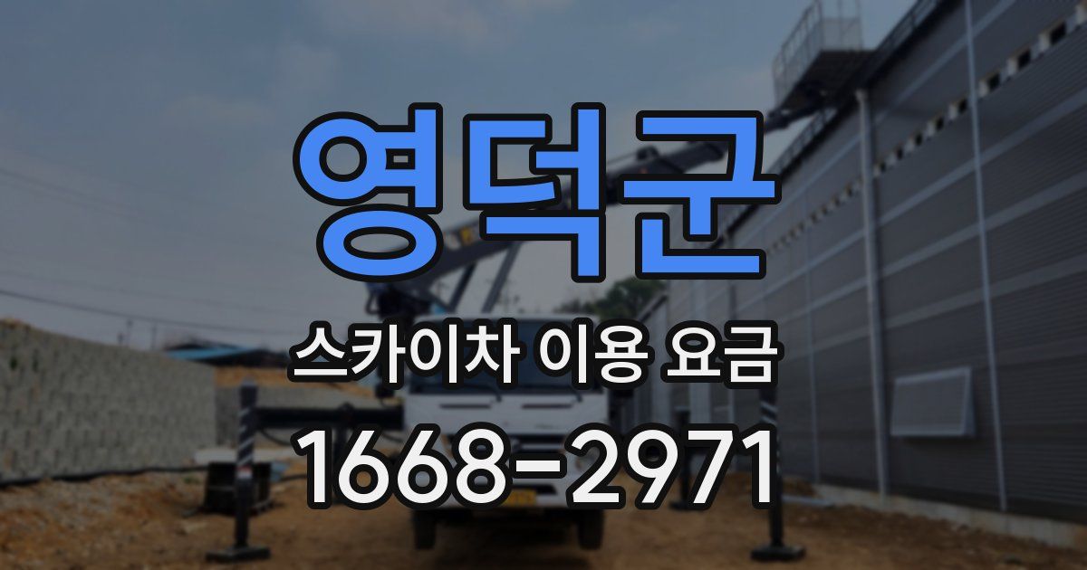 영덕군 스카이차 이용 요금