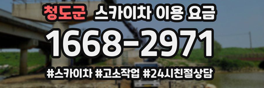 청도군 스카이차 이용 요금