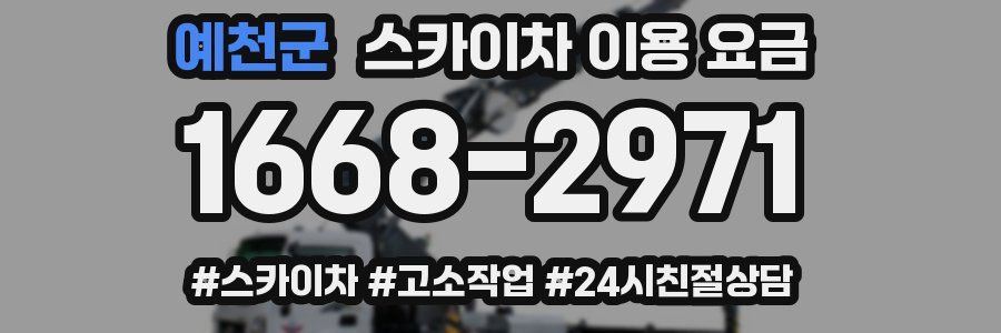 예천군 스카이차 이용 요금