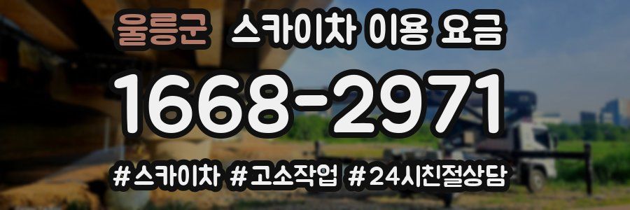 울릉군 스카이차 이용 요금
