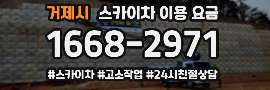 거제시 스카이차 이용 요금