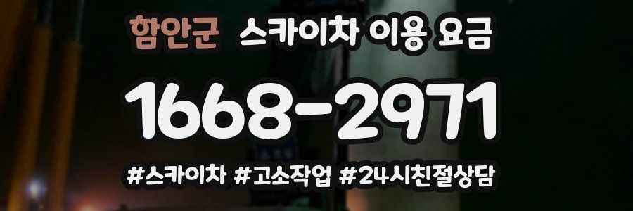 함안군 스카이차 이용 요금
