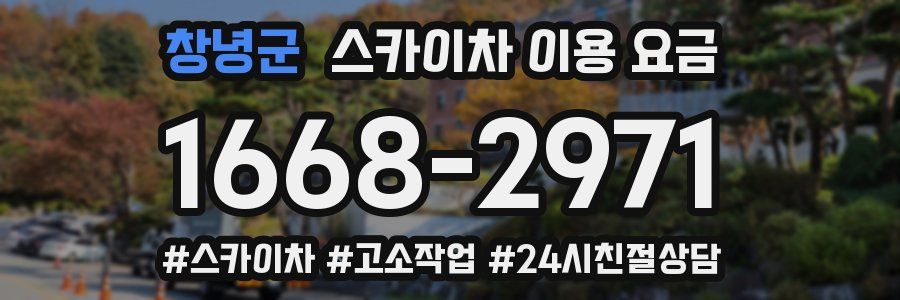 창녕군 스카이차 이용 요금