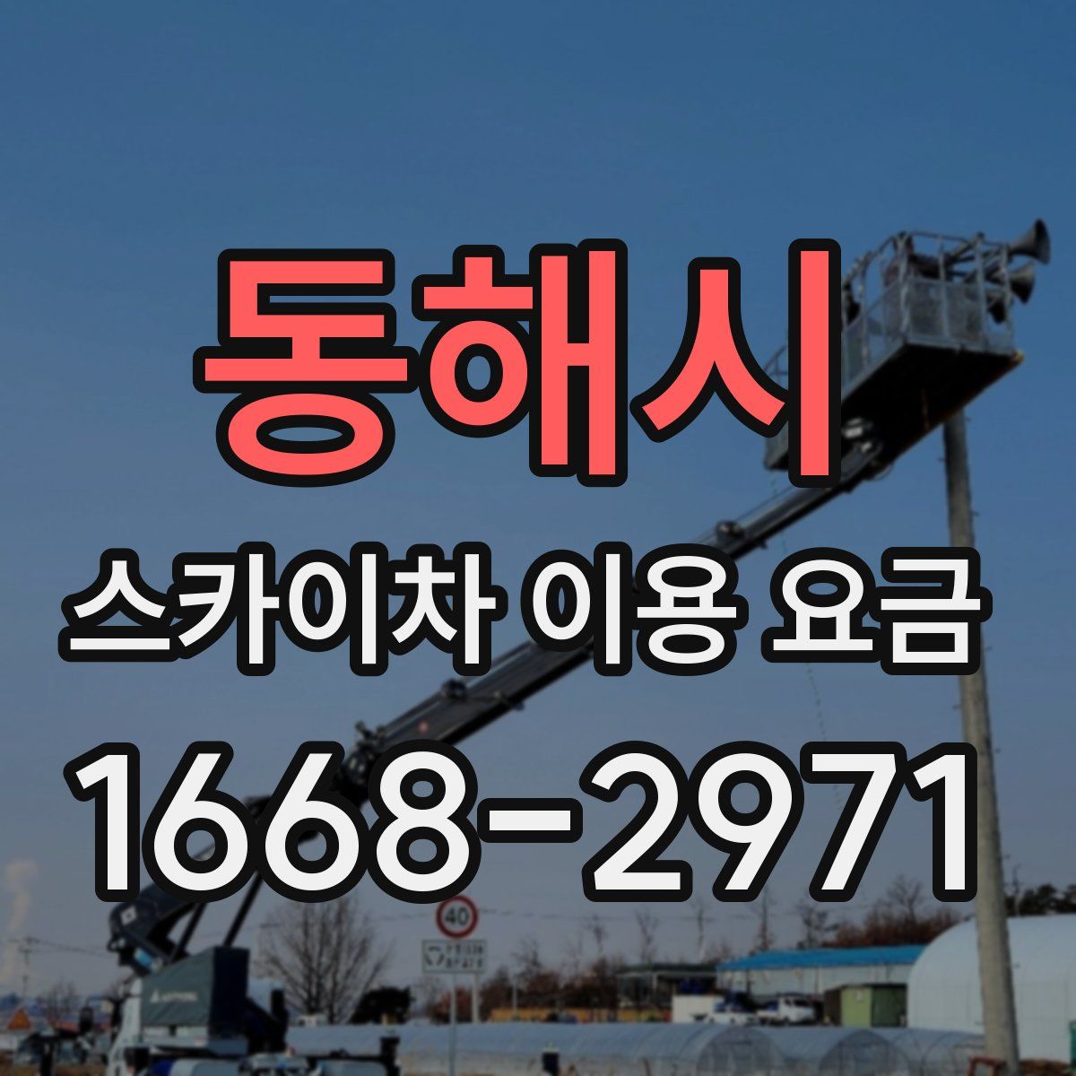 동해시 스카이차 이용 요금