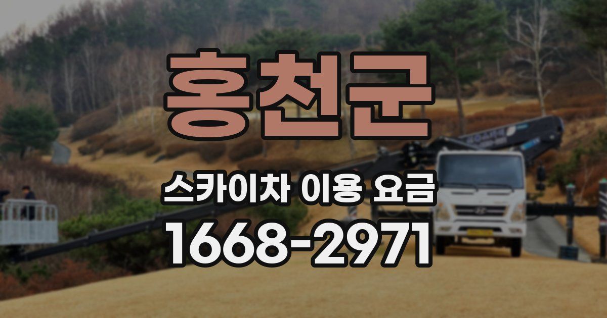 홍천군 스카이차 이용 요금