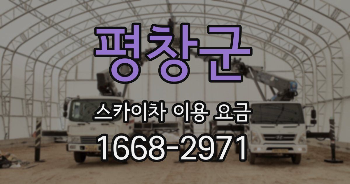 평창군 스카이차 이용 요금