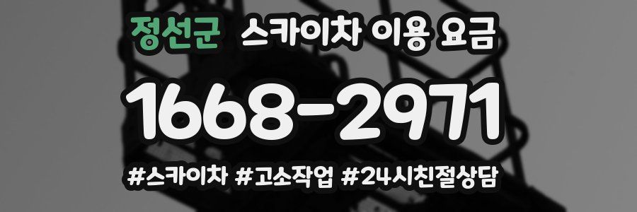 정선군 스카이차 이용 요금