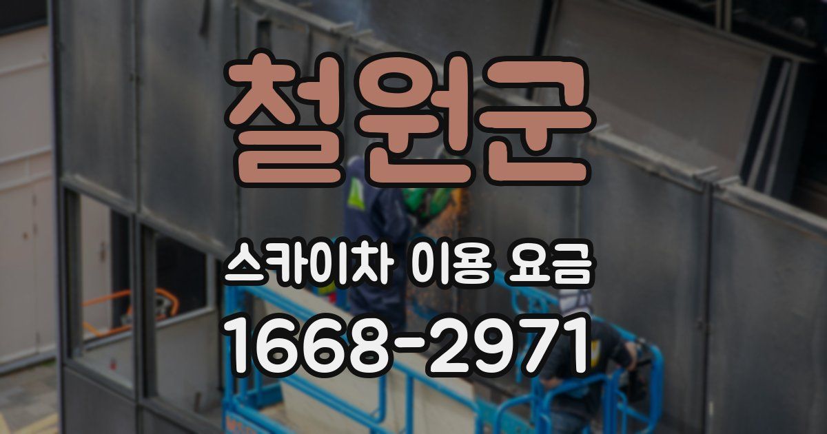 철원군 스카이차 이용 요금