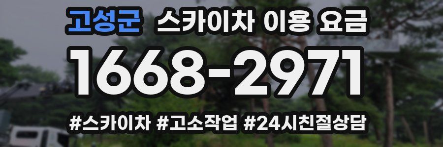 고성군 스카이차 이용 요금