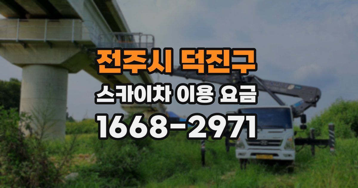 전주시 덕진구 스카이차 이용 요금