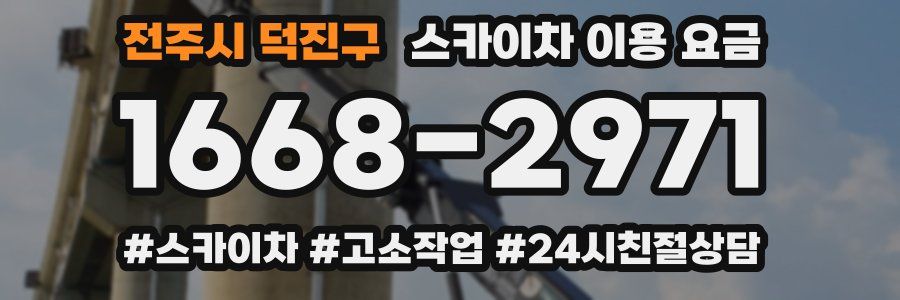 전주시 덕진구 스카이차 이용 요금