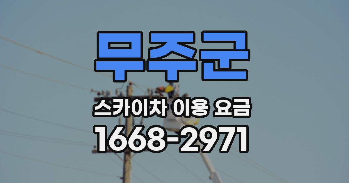무주군 스카이차 이용 요금