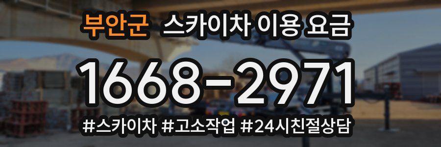 부안군 스카이차 이용 요금