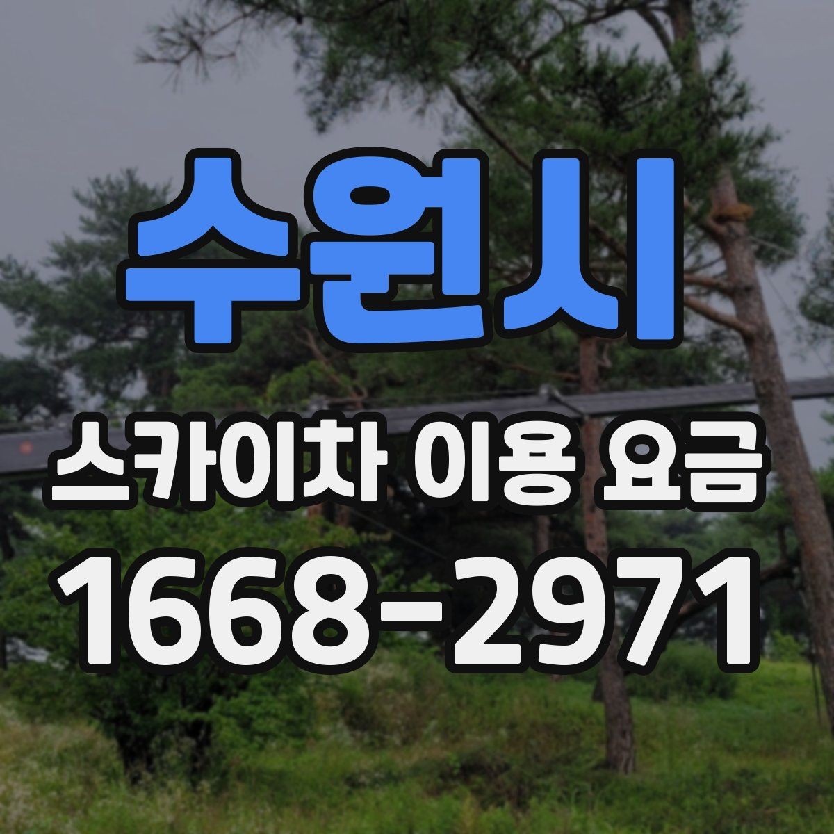 수원시 스카이차 이용 요금 확인할 때 가장 먼저 볼 것