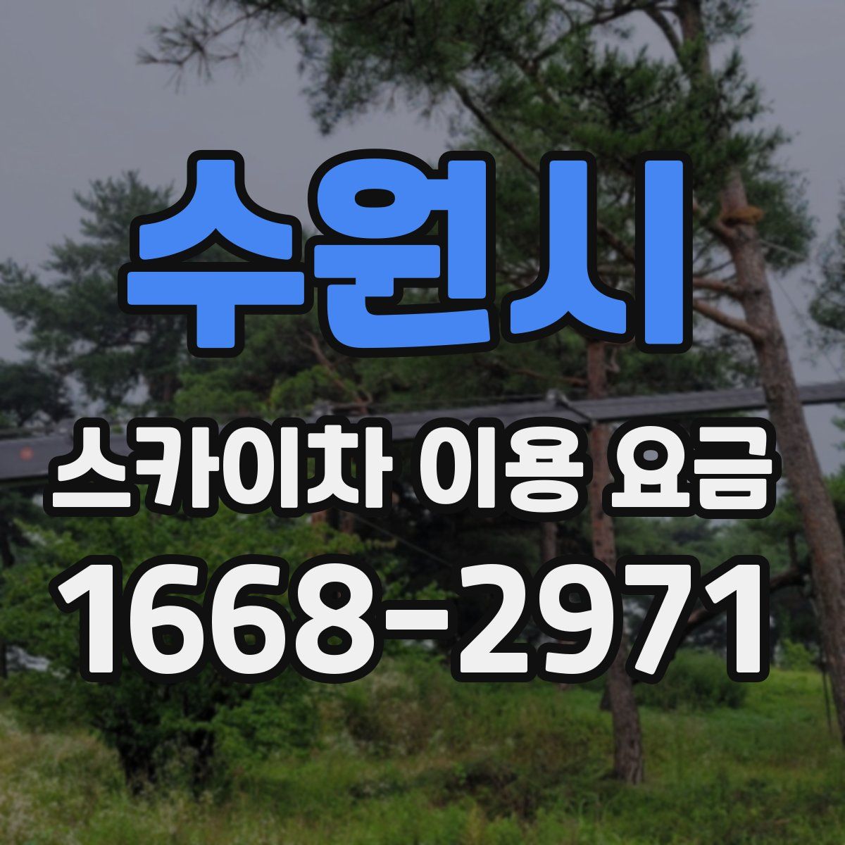 수원시 스카이차 이용 요금