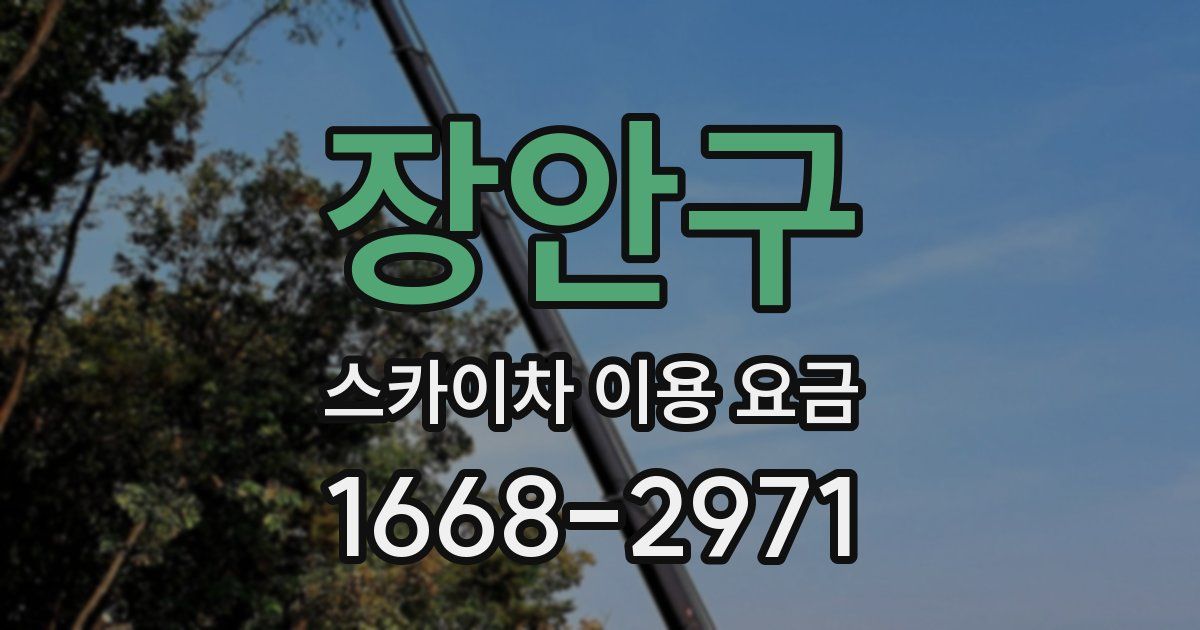 장안구 스카이차 이용 요금