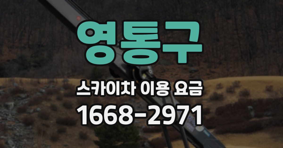 영통구 스카이차 이용 요금