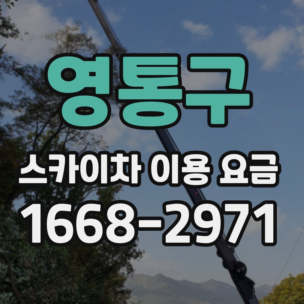 영통구 스카이차 이용 요금