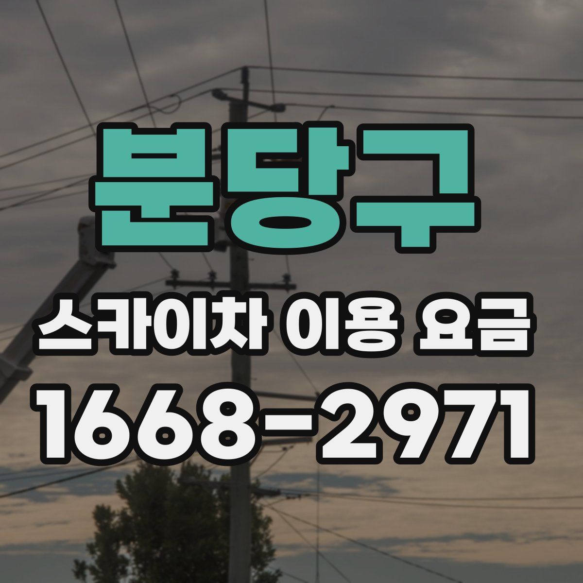 분당구 스카이차 이용 요금