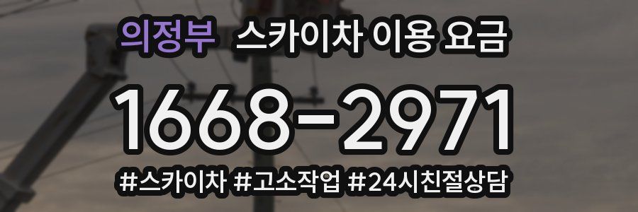 의정부 스카이차 이용 요금