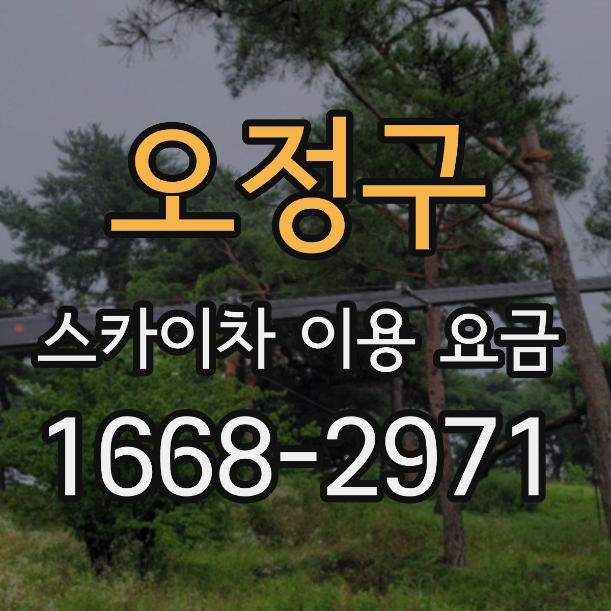 오정구 스카이차 이용 요금 안내와 선택 기준 정리