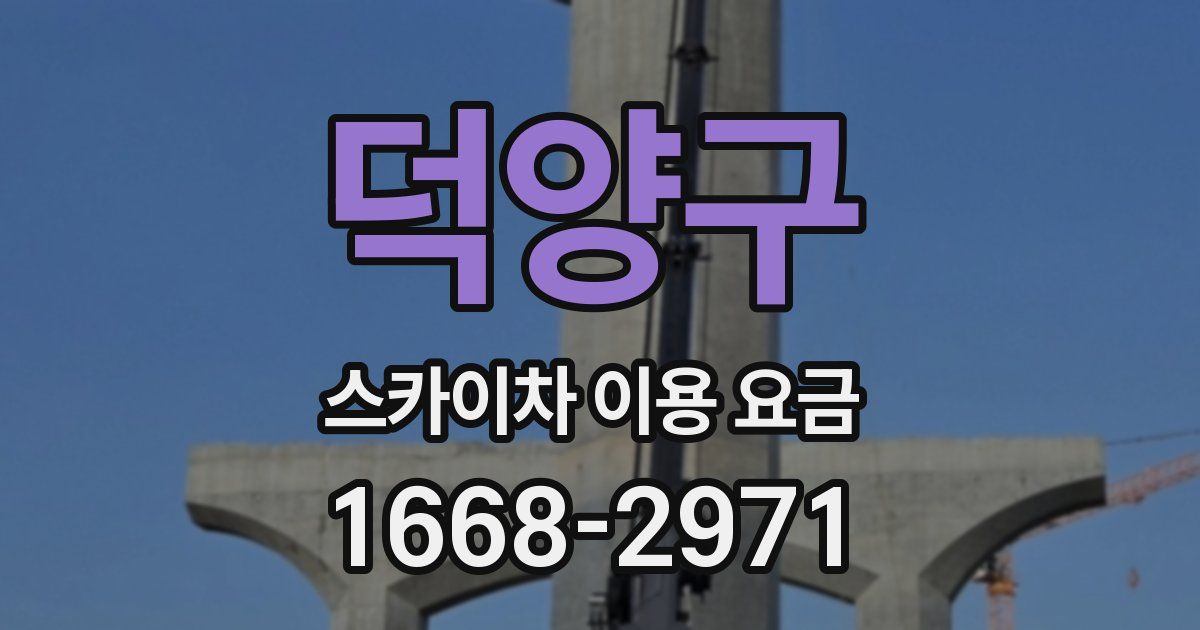 덕양구 스카이차 이용 요금