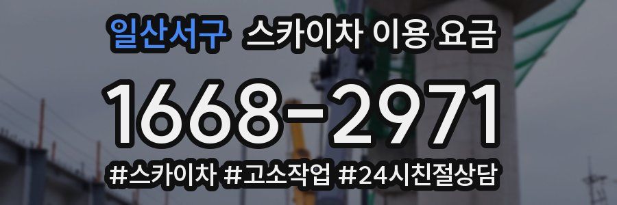 일산서구 스카이차 이용 요금
