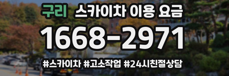 구리 스카이차 이용 요금