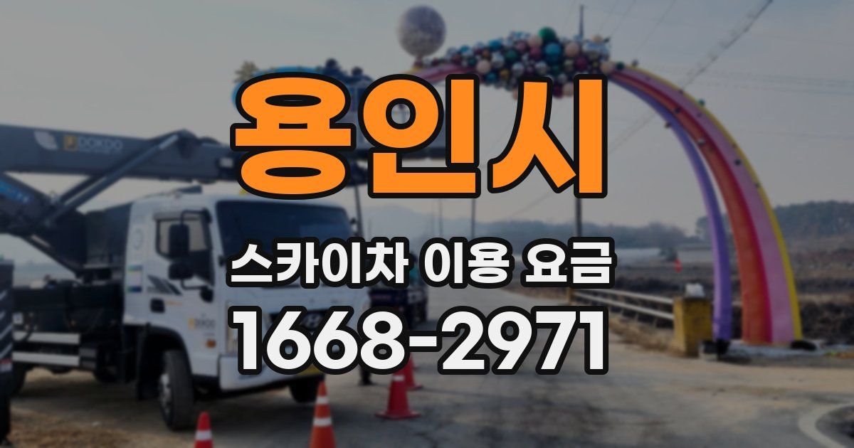 용인시 스카이차 이용 요금