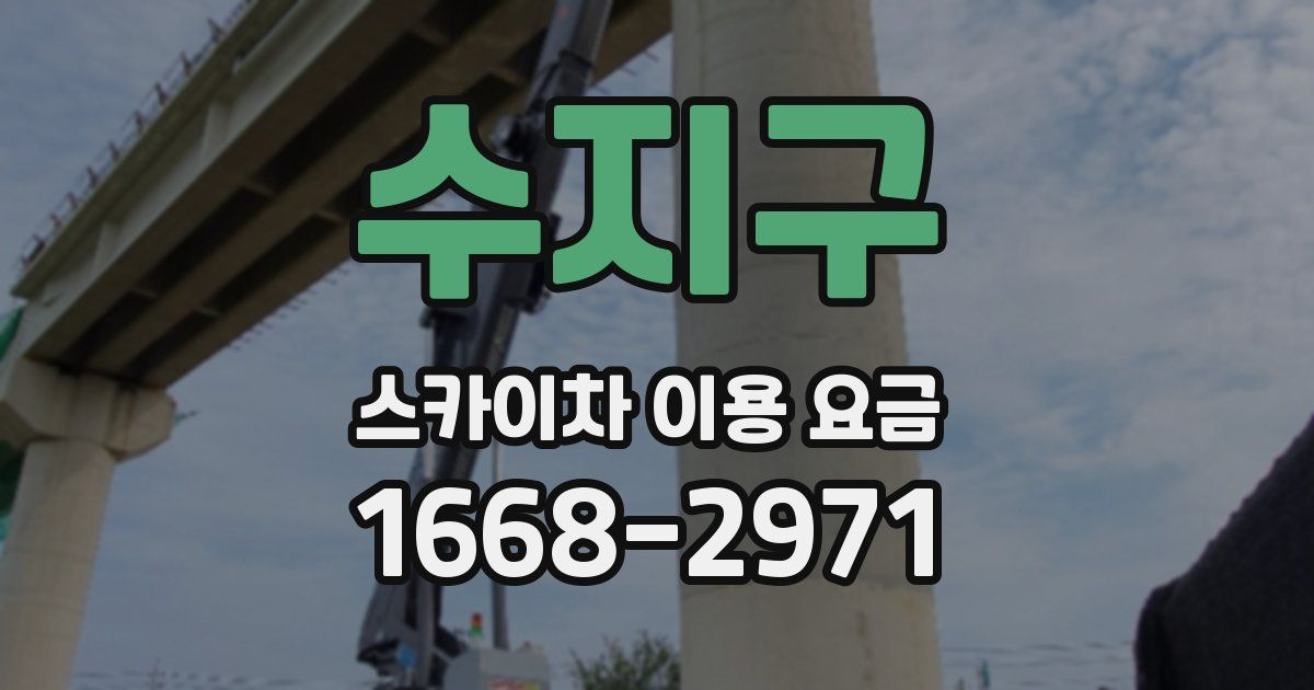 수지구 스카이차 이용 요금