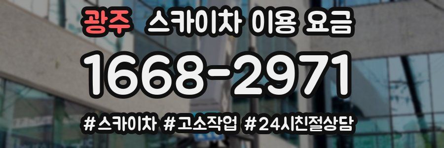 광주 스카이차 이용 요금