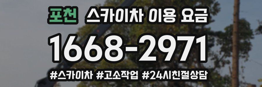 포천 스카이차 이용 요금