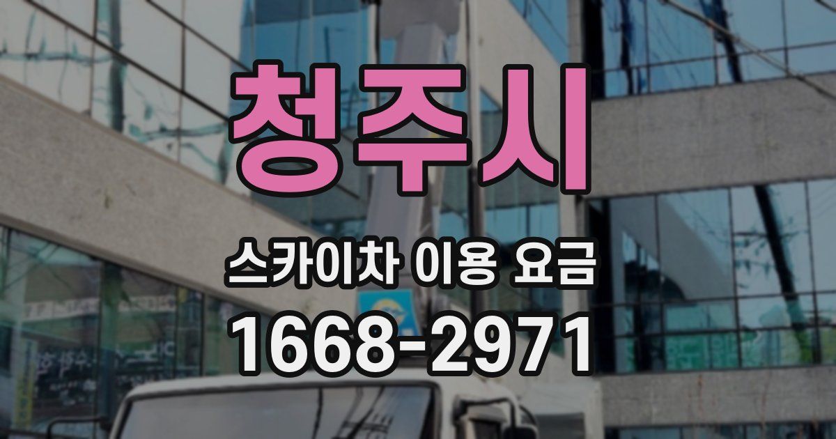 청주시 스카이차 이용 요금