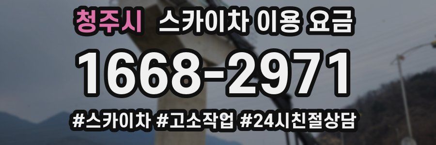 청주시 스카이차 이용 요금