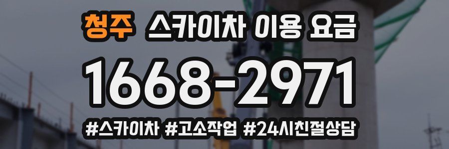 청주 스카이차 이용 요금