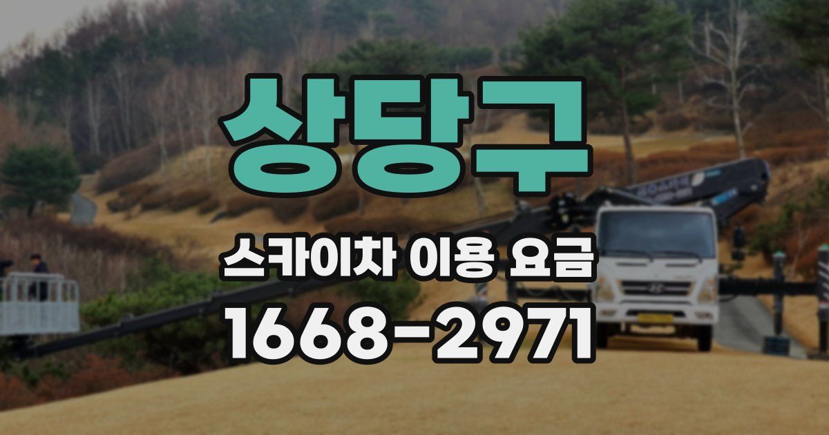 상당구 스카이차 이용 요금