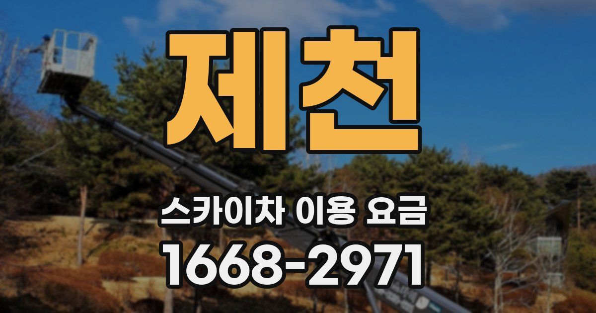 제천 스카이차 이용 요금