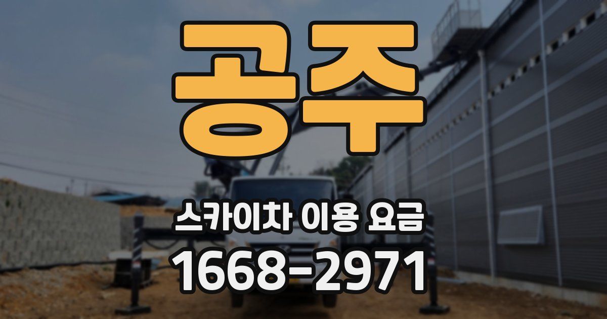 공주 스카이차 이용 요금