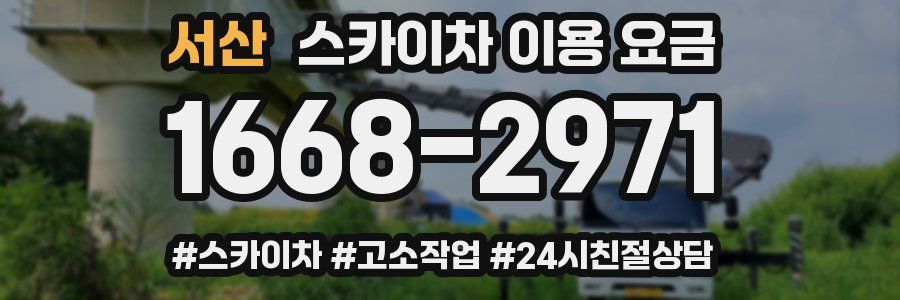 서산 스카이차 이용 요금