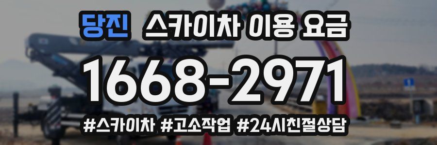 당진 스카이차 이용 요금