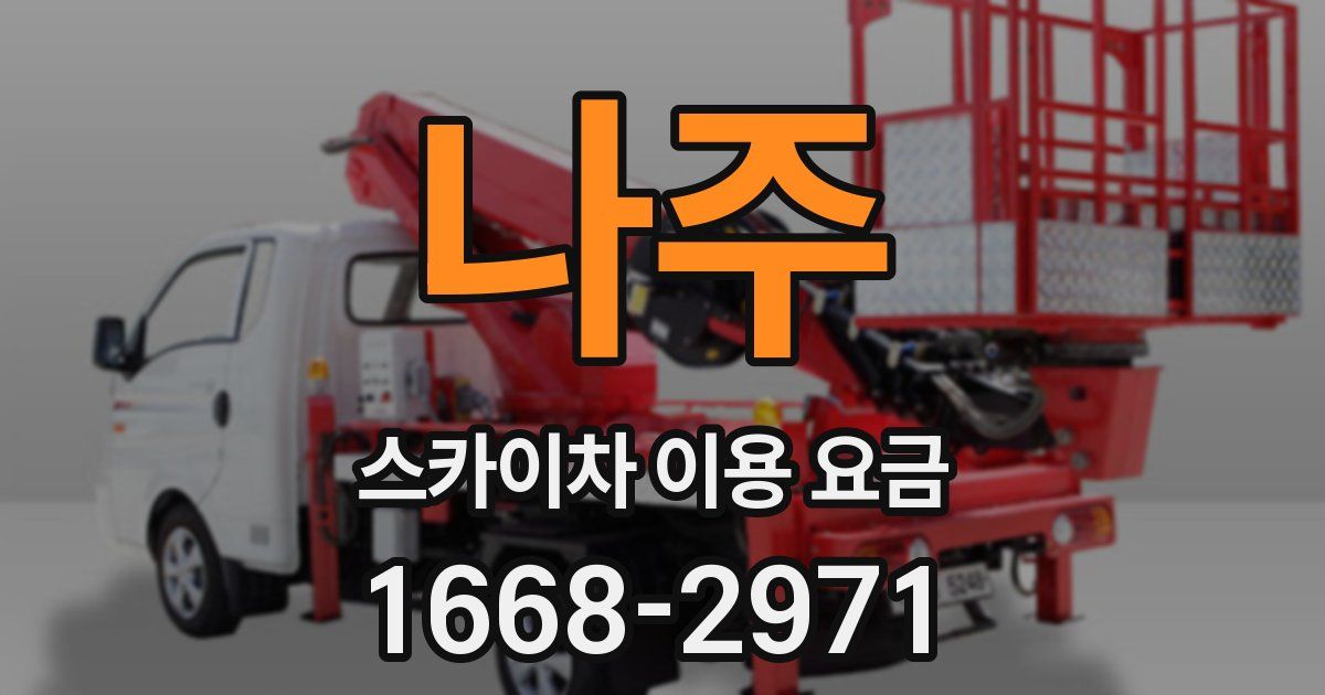 나주 스카이차 이용 요금