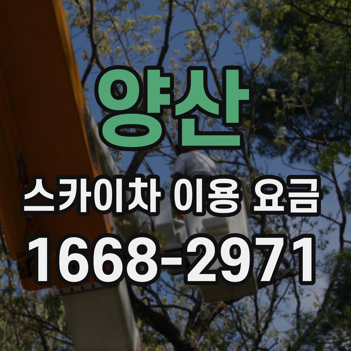 양산 스카이차 이용 요금