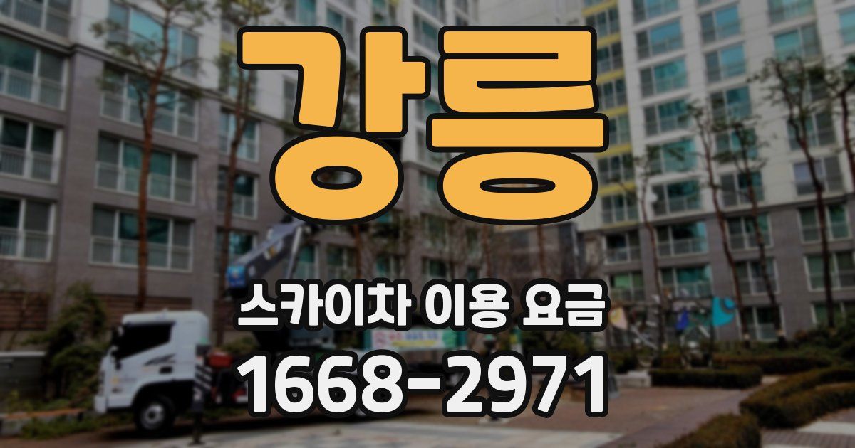 강릉 스카이차 이용 요금