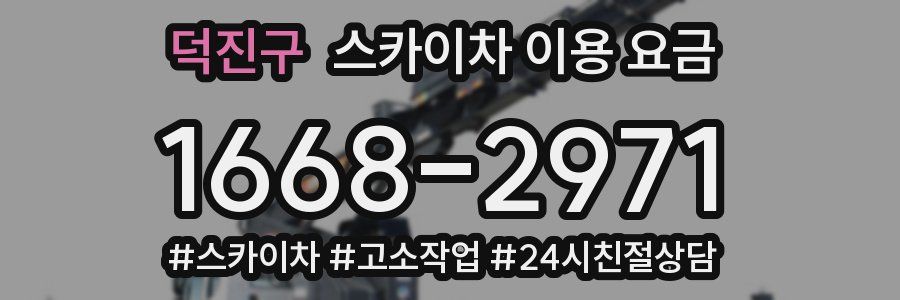 덕진구 스카이차 이용 요금