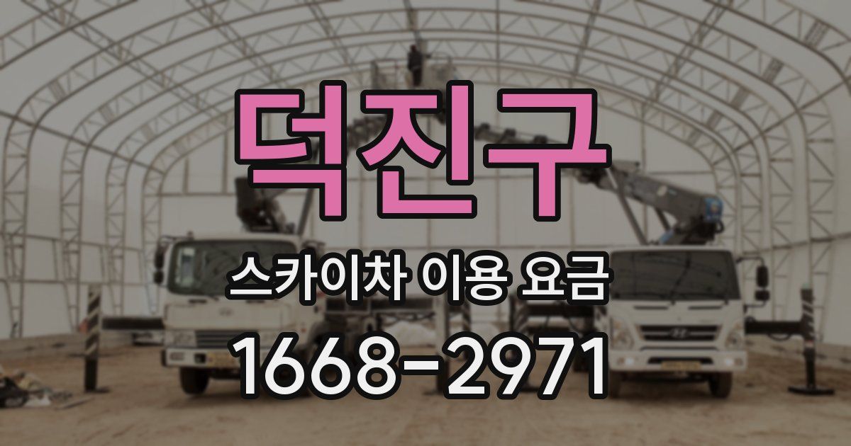 덕진구 스카이차 이용 요금