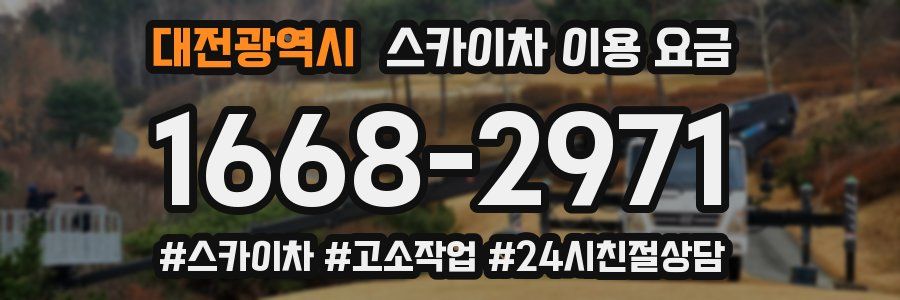 대전광역시 스카이차 이용 요금