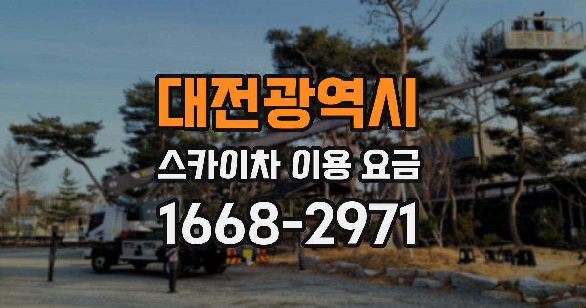 대전광역시 스카이차 이용 요금
