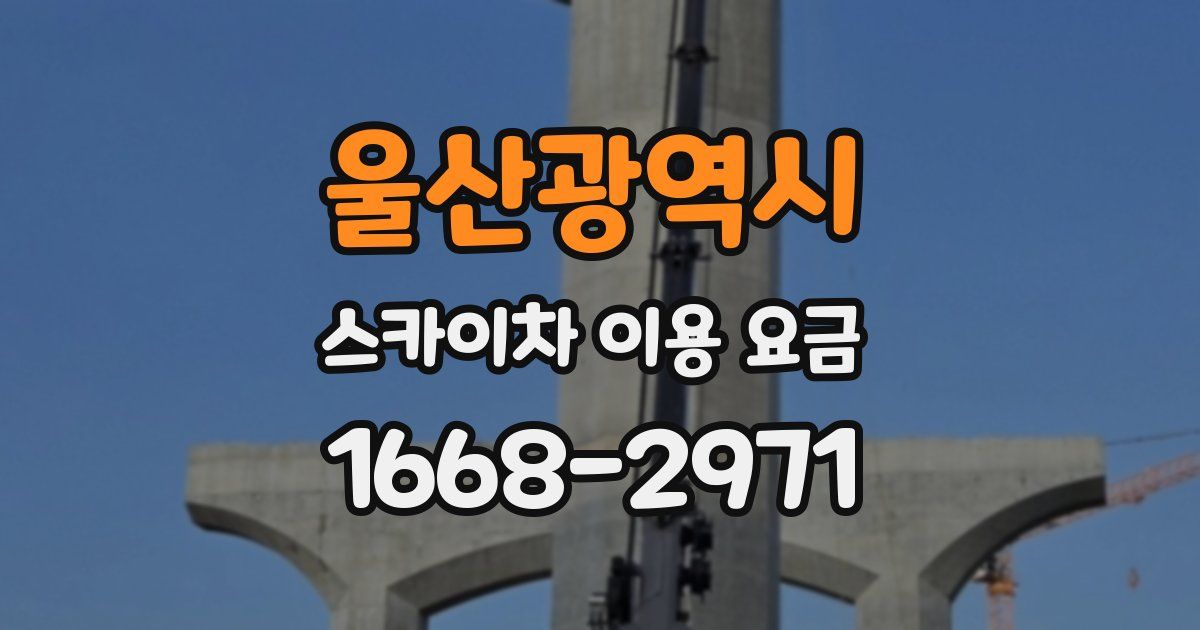 울산광역시 스카이차 이용 요금
