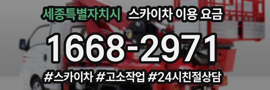 세종특별자치시 스카이차 이용 요금