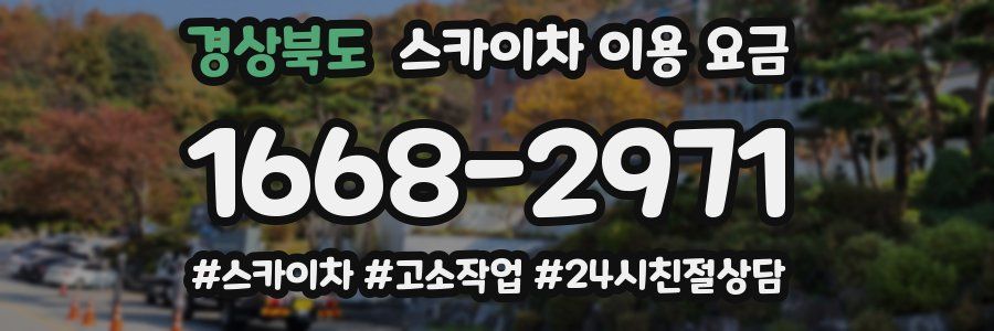 경상북도 스카이차 이용 요금